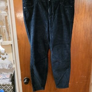 Old Navy Woman's Skinny Teal Blue Corduroy Pants